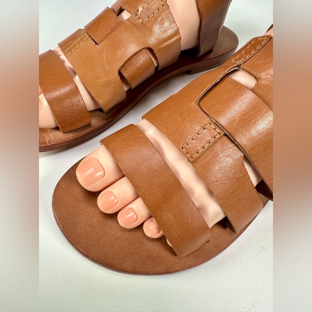 Kelsie Daggar Women’s Cut Out Sandals Brooklyn Ankle Strap Wrap - Picture 3 of 13